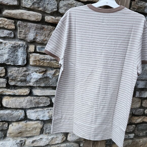 Neutral stripped Crew Neck Tee NWT - Picture 3 of 3